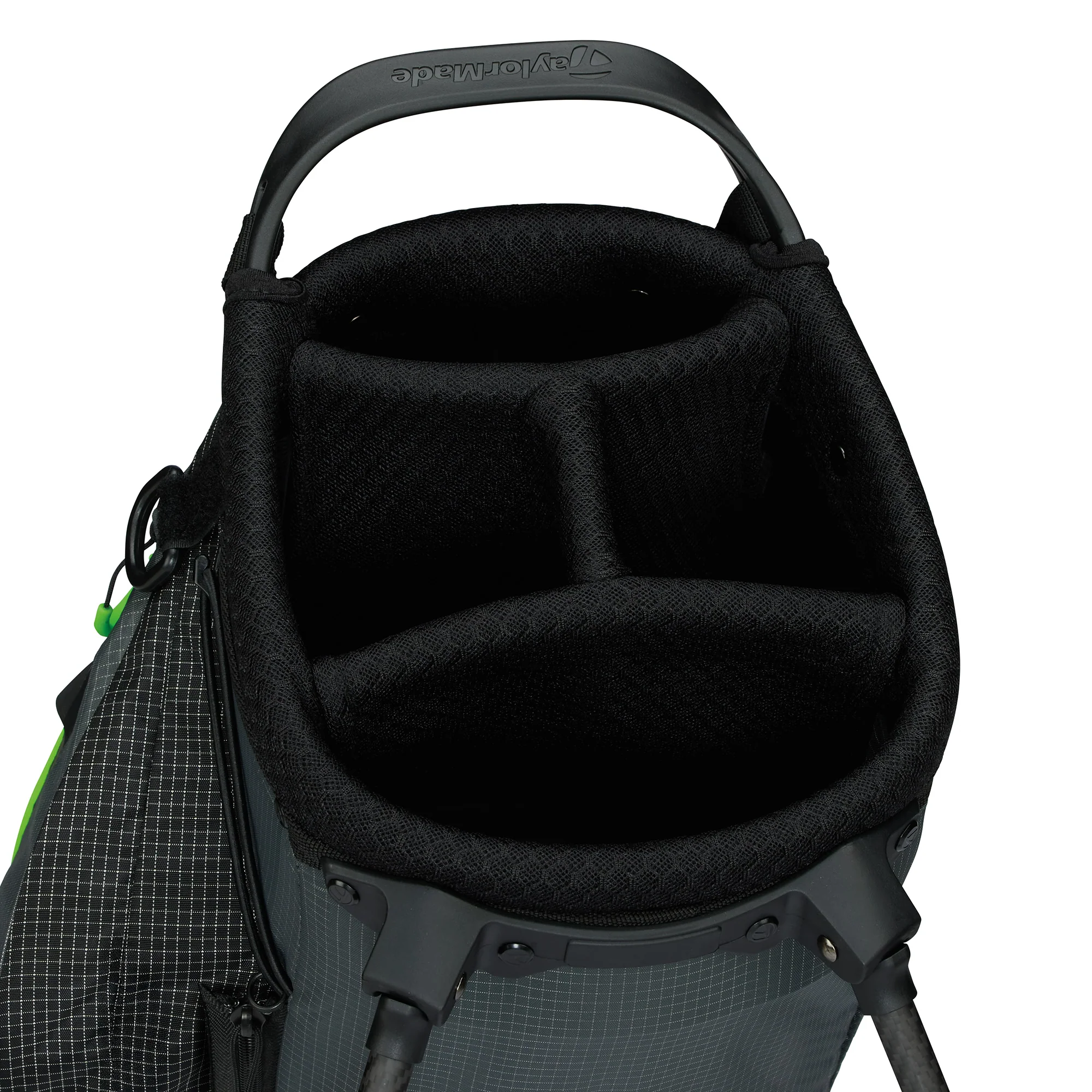 Taylormade Flextech SuperLite Golf Stand Bag - Grey & Neon Green - Image 4