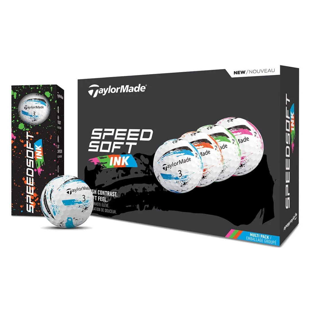 Taylormade Speedsoft Ink Golf Balls (Multi Colour) - Image 2