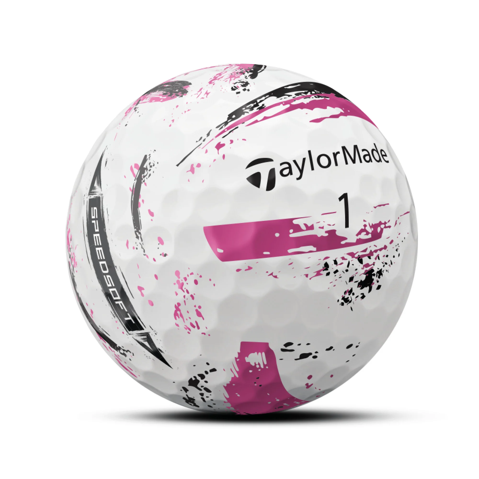 TaylorMade SpeedSoft Ink Golf Balls - Pink - Image 4