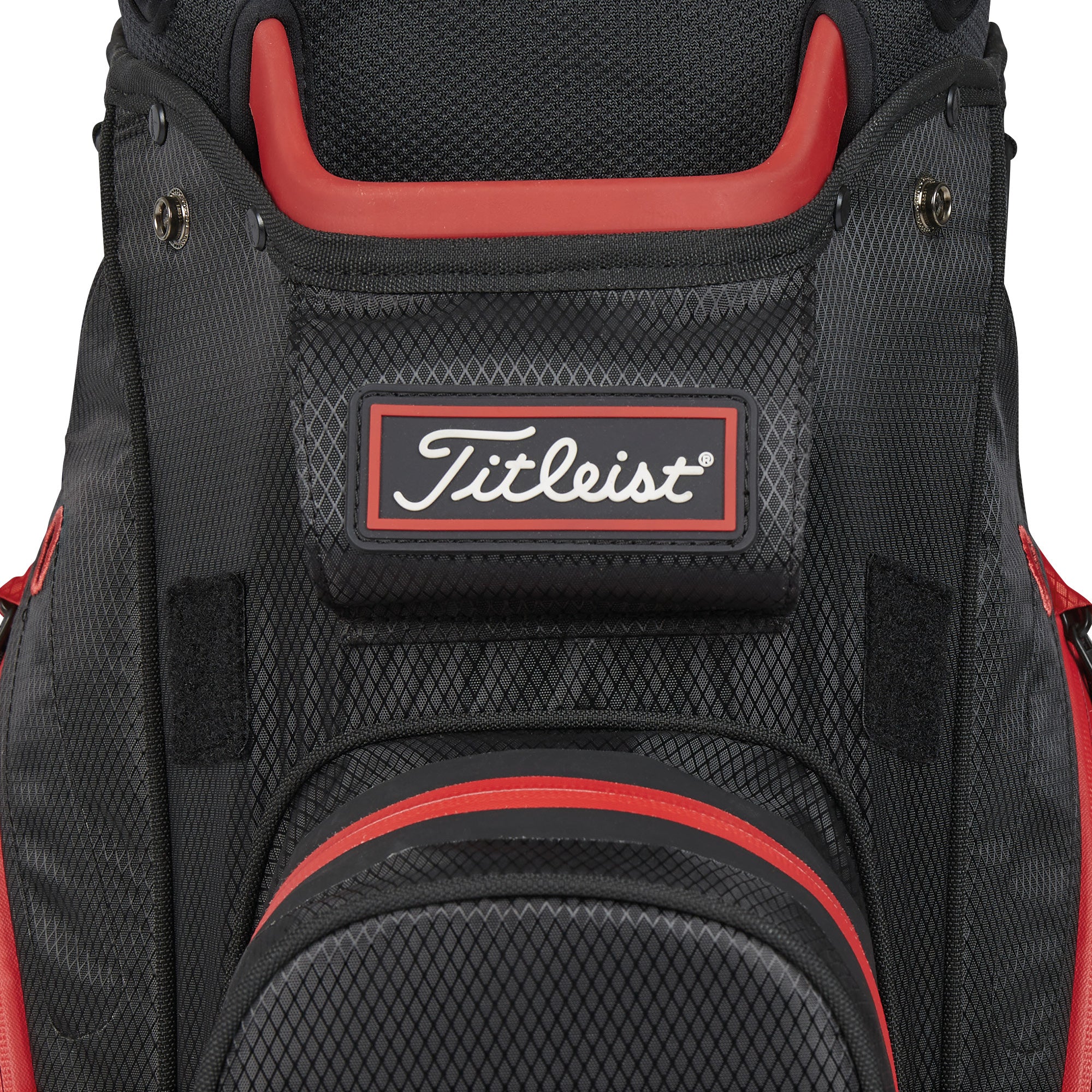 Titleist Cart 14 Lightweight Golf Cart Bag - Black, Black & Red - Image 8