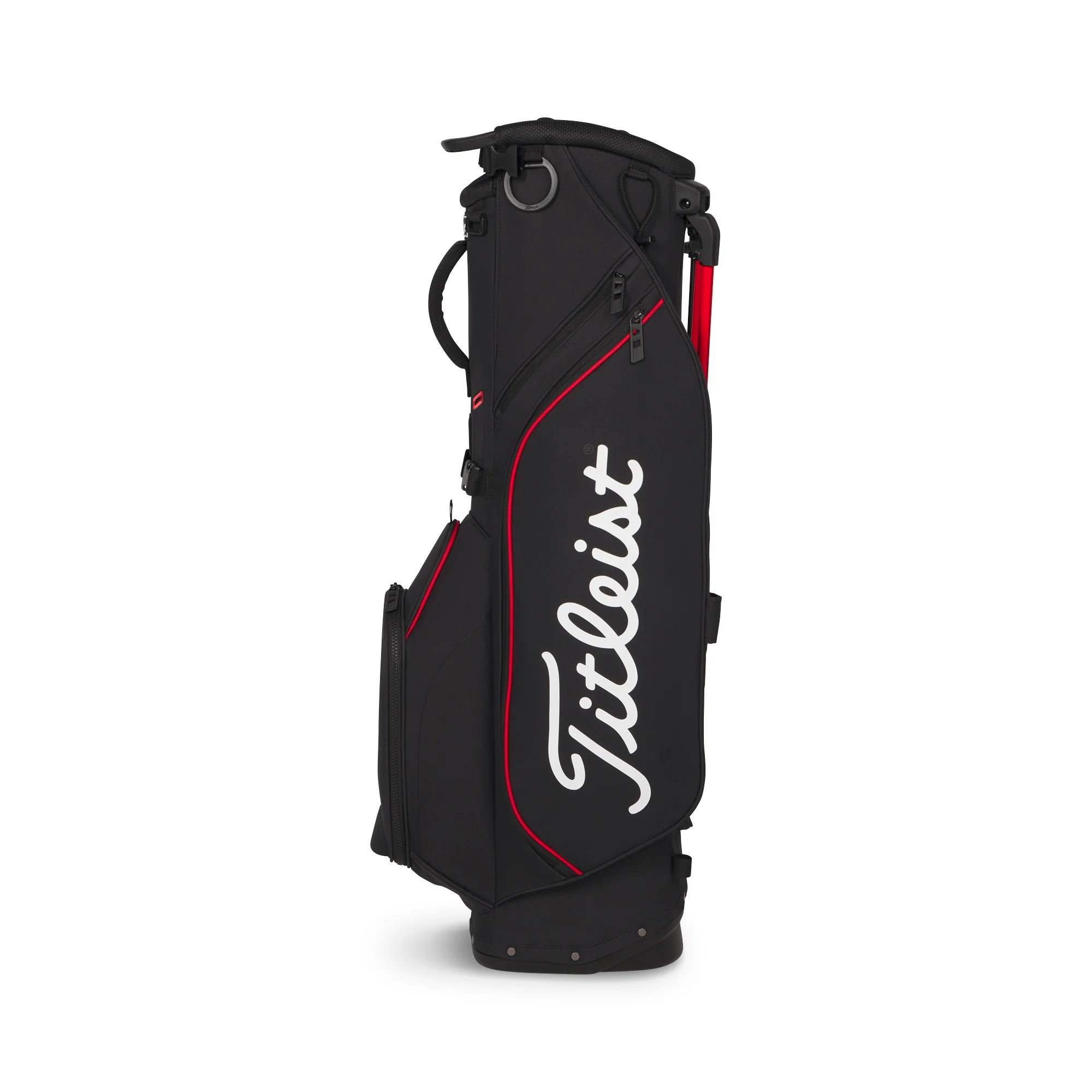Titleist Players S4 Golf Stand Bag - Black, Red & White - Image 2