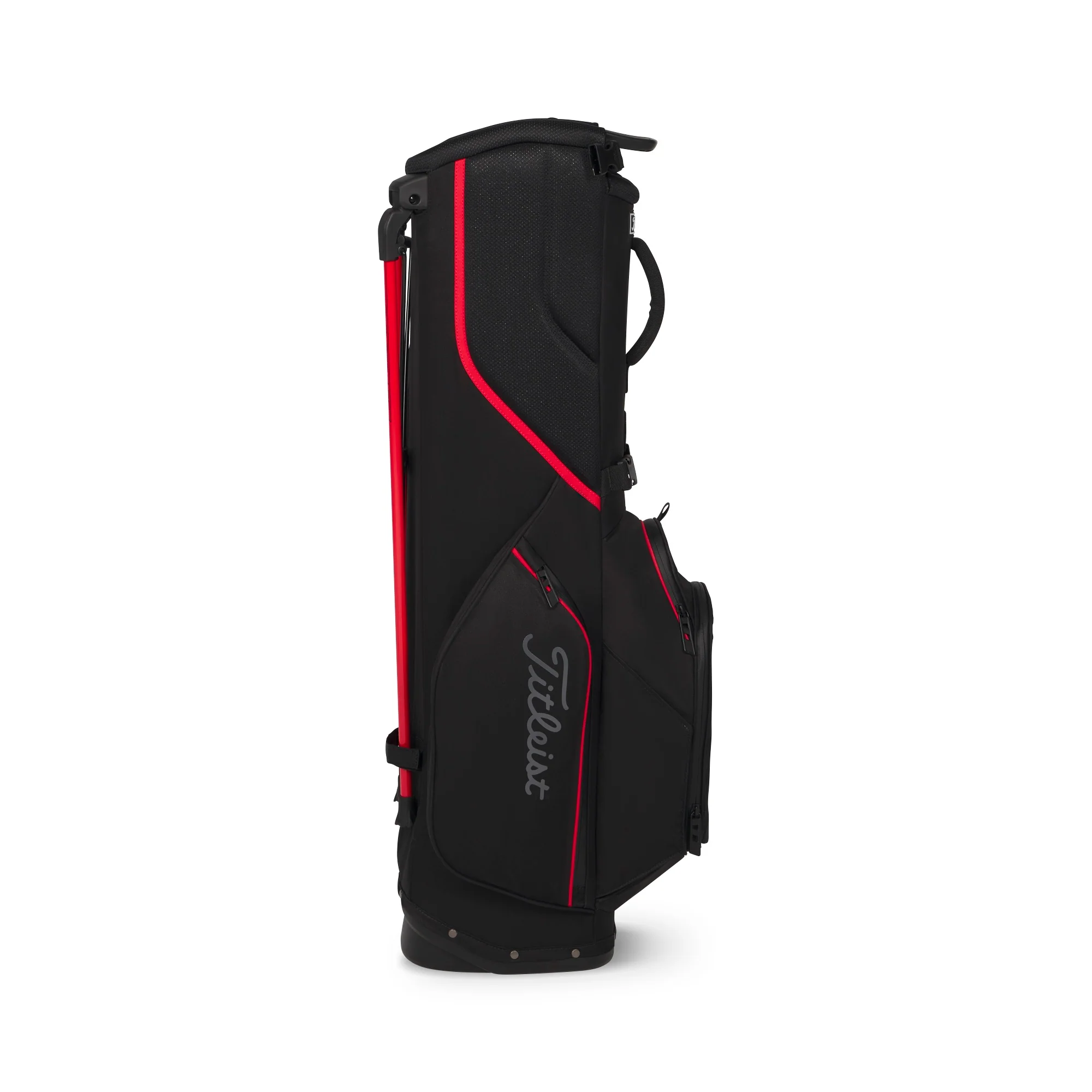 Titleist Players S4 StaDry Golf Stand Bag - Black, Red & Graphite - Image 3