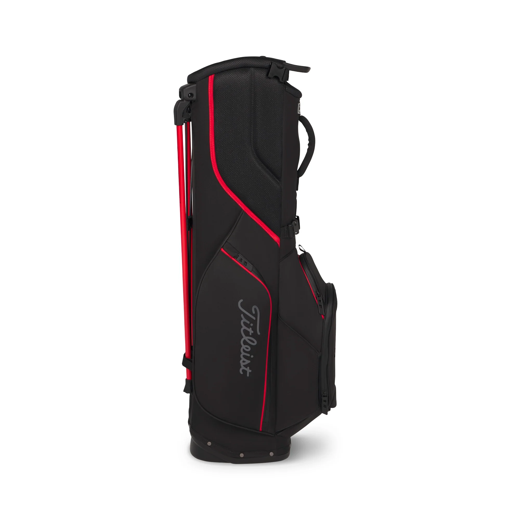 Titleist Players S5 StaDry Golf Stand Bag - Black, Red & Graphite - Image 5