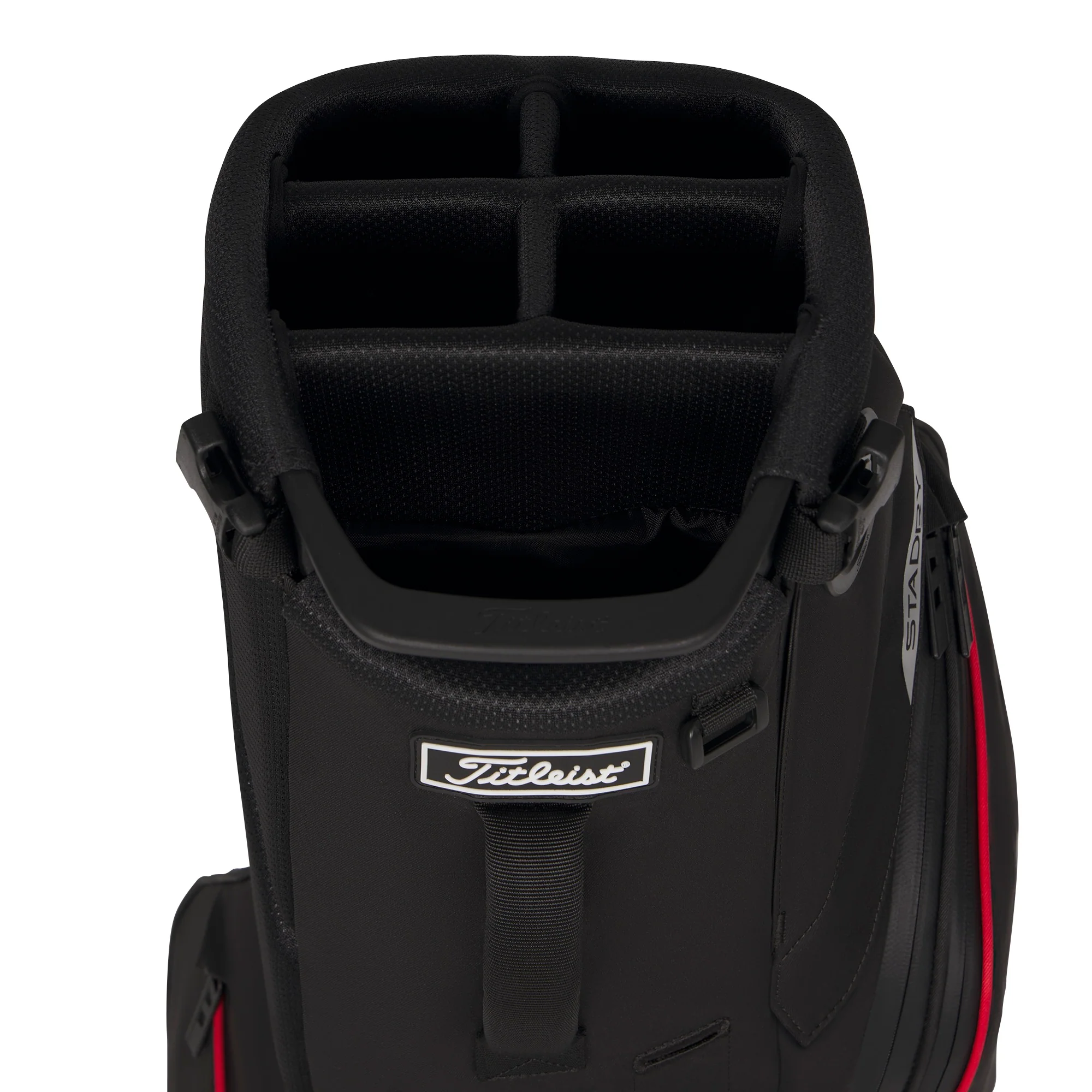 Titleist Players S5 StaDry Golf Stand Bag - Black, Red & Graphite - Image 7
