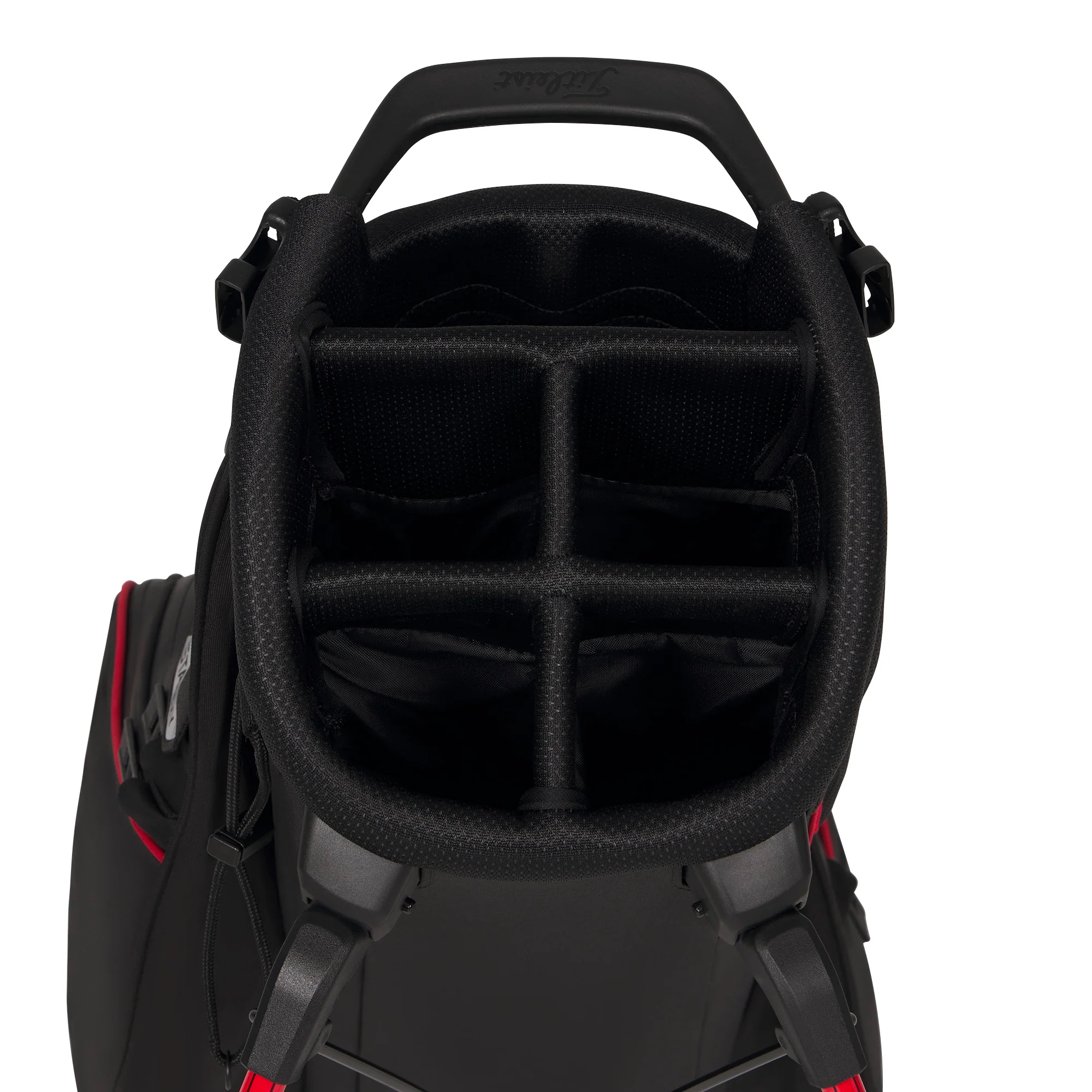 Titleist Players S5 StaDry Golf Stand Bag - Black, Red & Graphite - Image 8