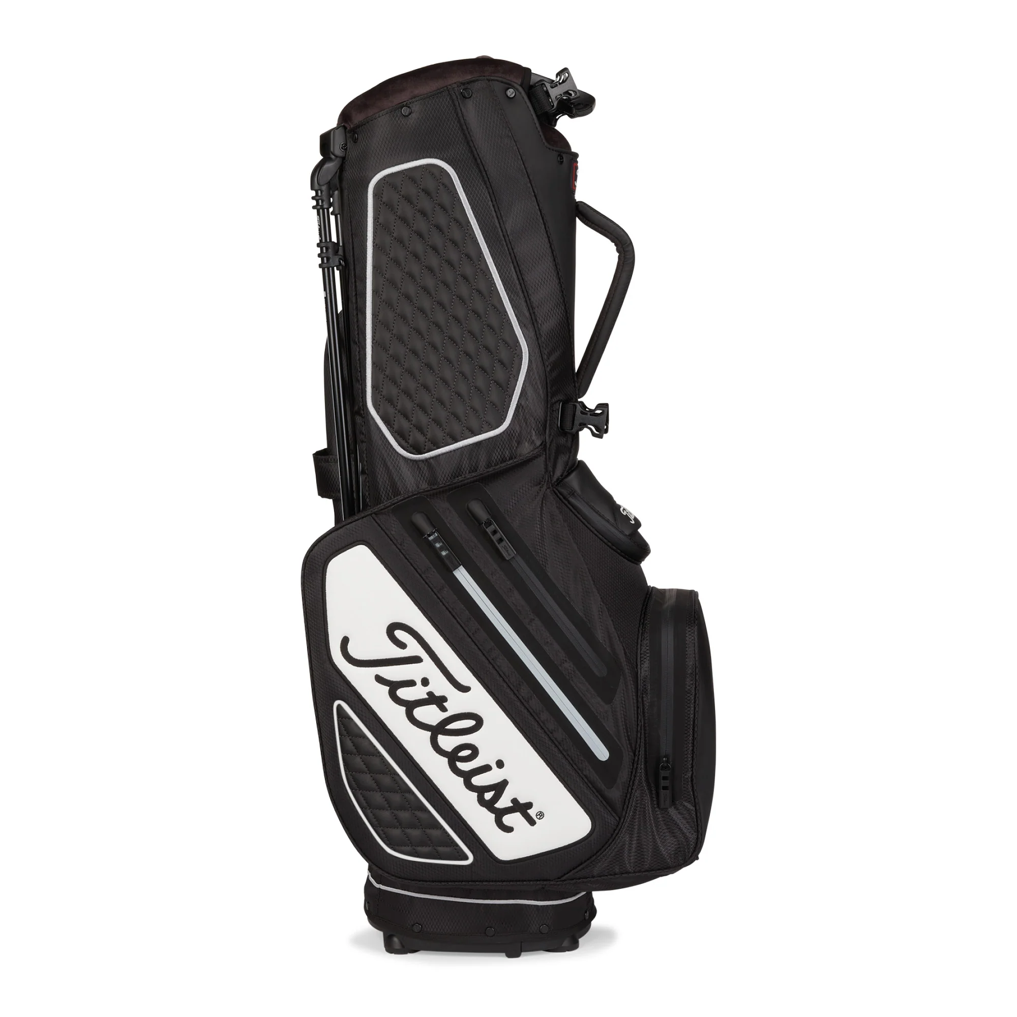 Titleist Premium StaDry Golf Stand Bag - Black & White - Image 4