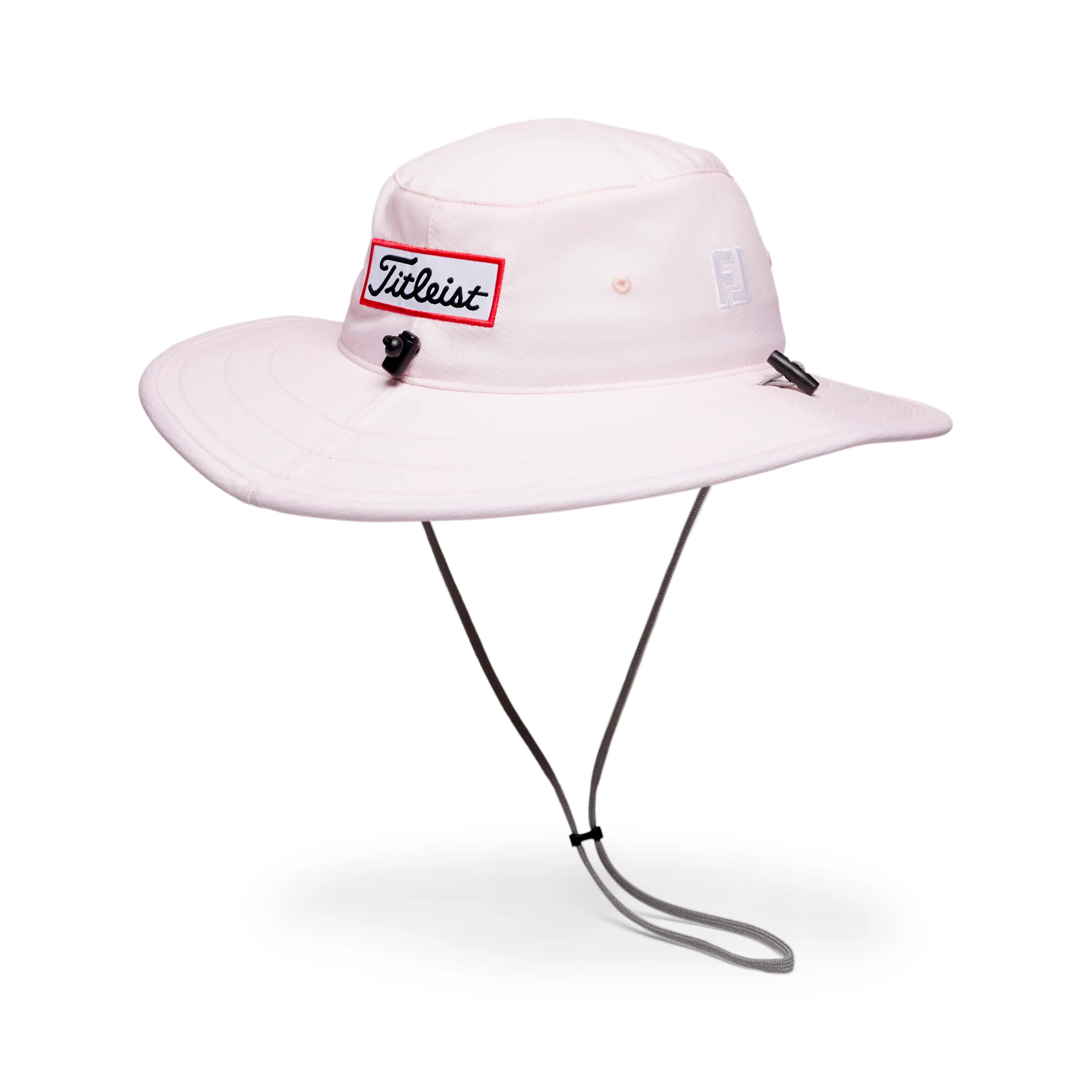 Titleist Tour Aussie Hat - Pale Pink & White - Image 3