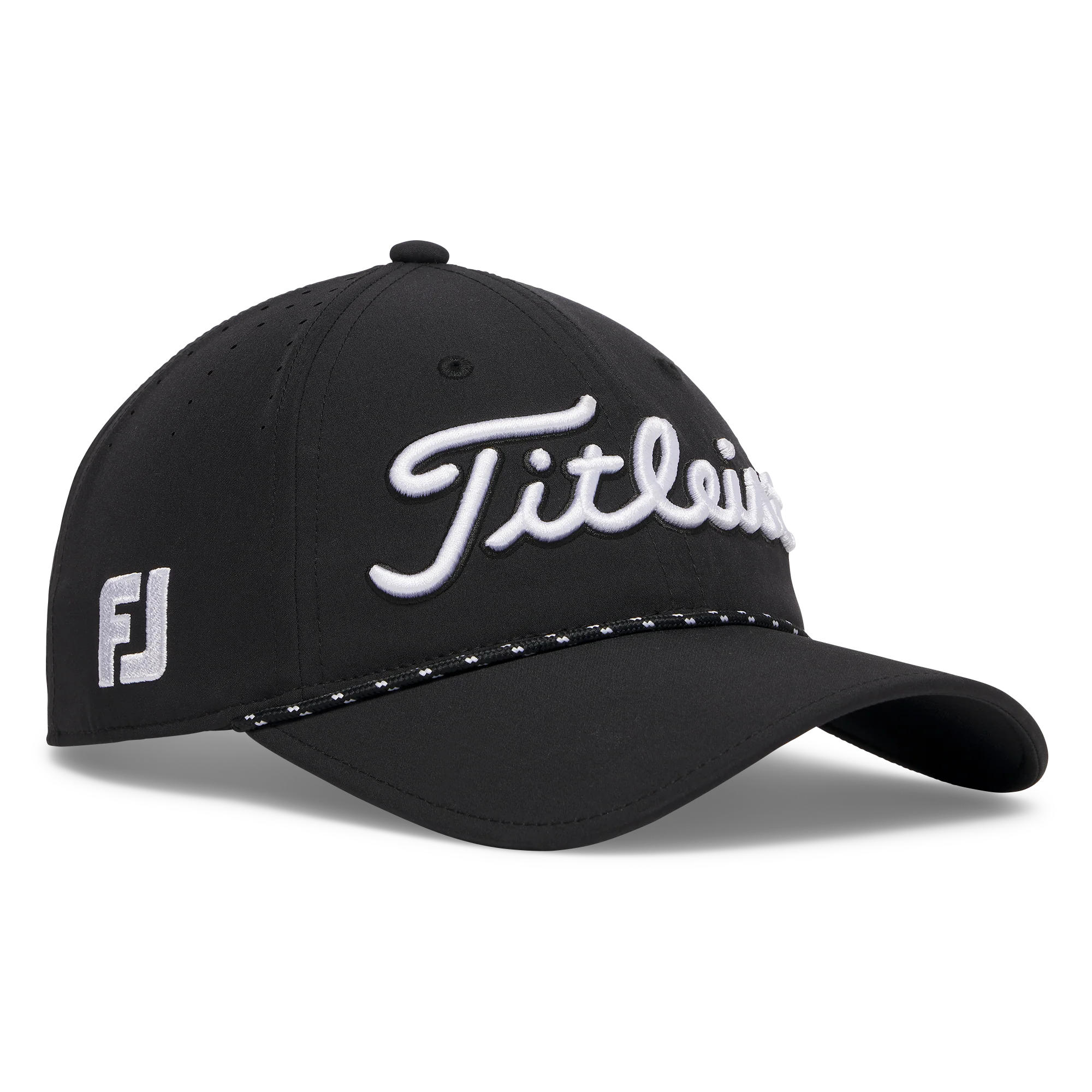 Titleist Tour Breezer Golf Cap - Black & White - Image 2