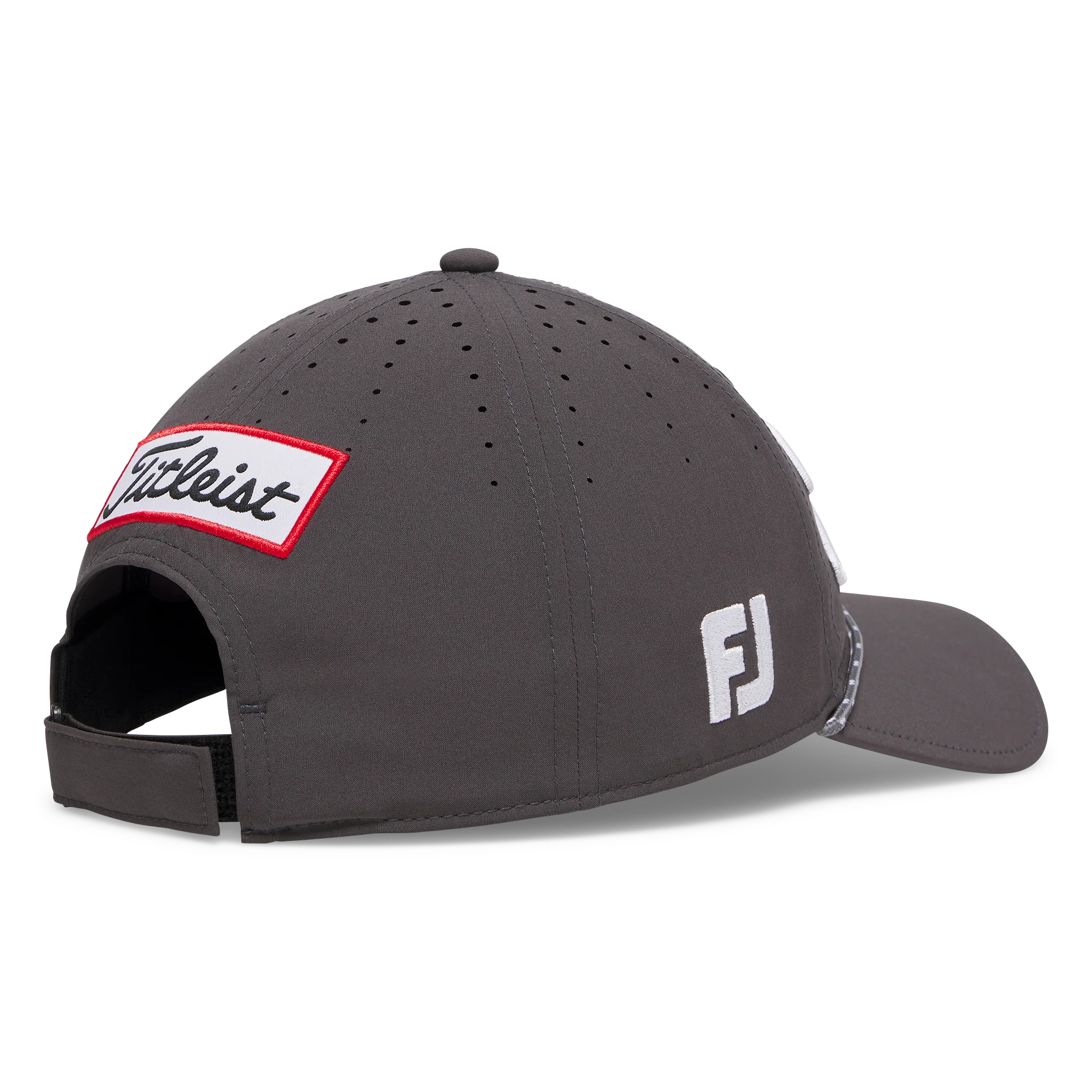 Titleist Tour Breezer Golf Cap - Charcoal & White - Image 4