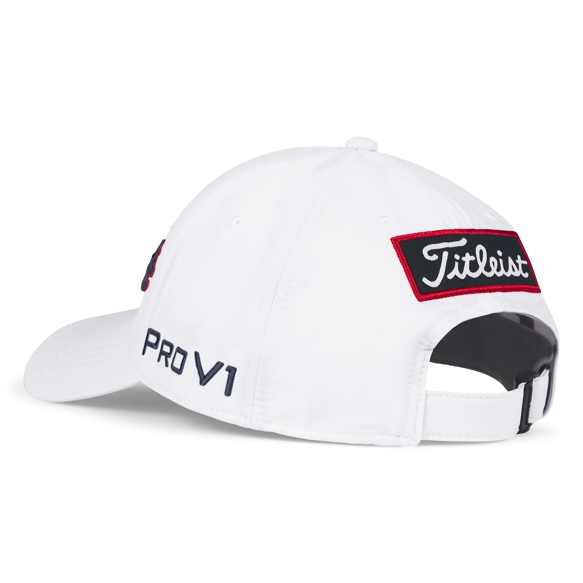 Titleist Tour Performance Golf Cap - White, Navy & Red - Image 3