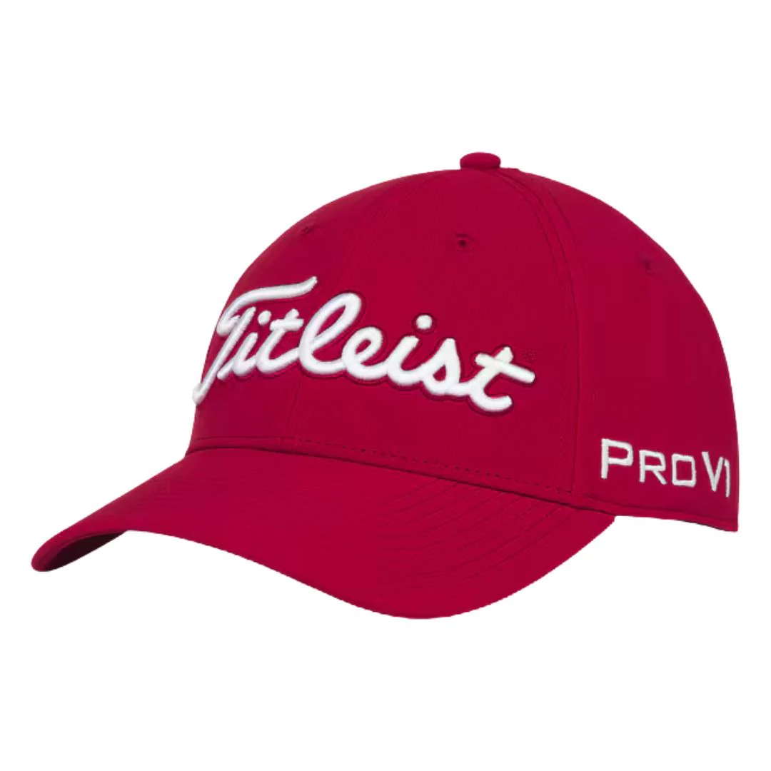 Titleist Tour Performance Golf Cap - Red & White
