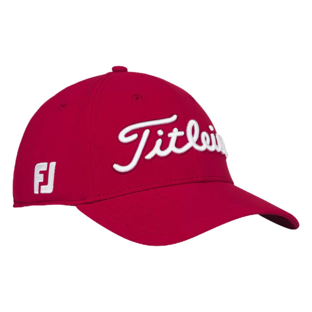 Titleist Tour Performance Golf Cap - Red & White - Image 2