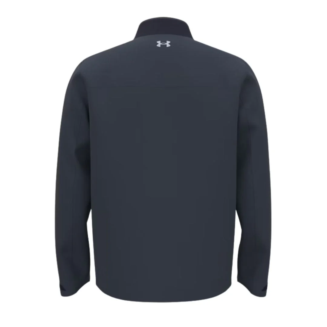 Under Armour Glide Waterproof Rain Jacket - Grey & Midnight Navy - Image 2