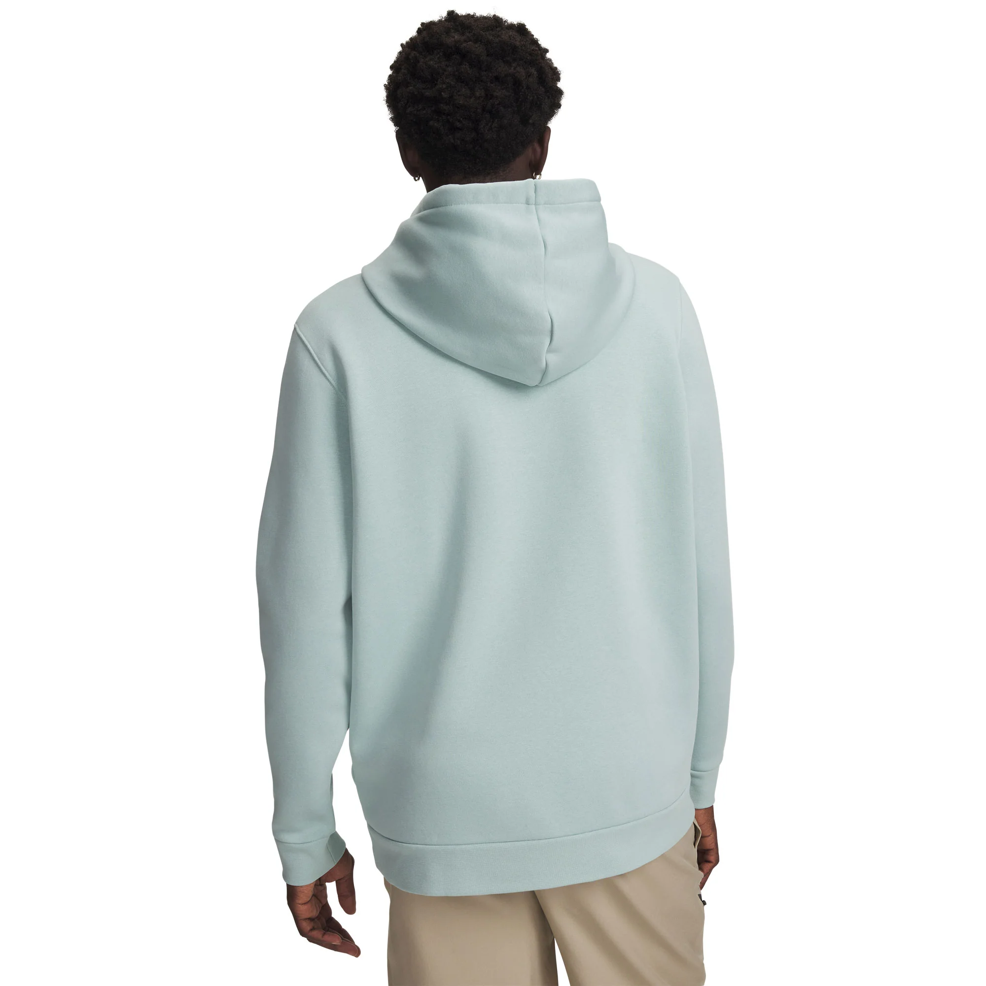 Under Armour Icon Fleece Hoodie - Enamel Blue & White - Image 3