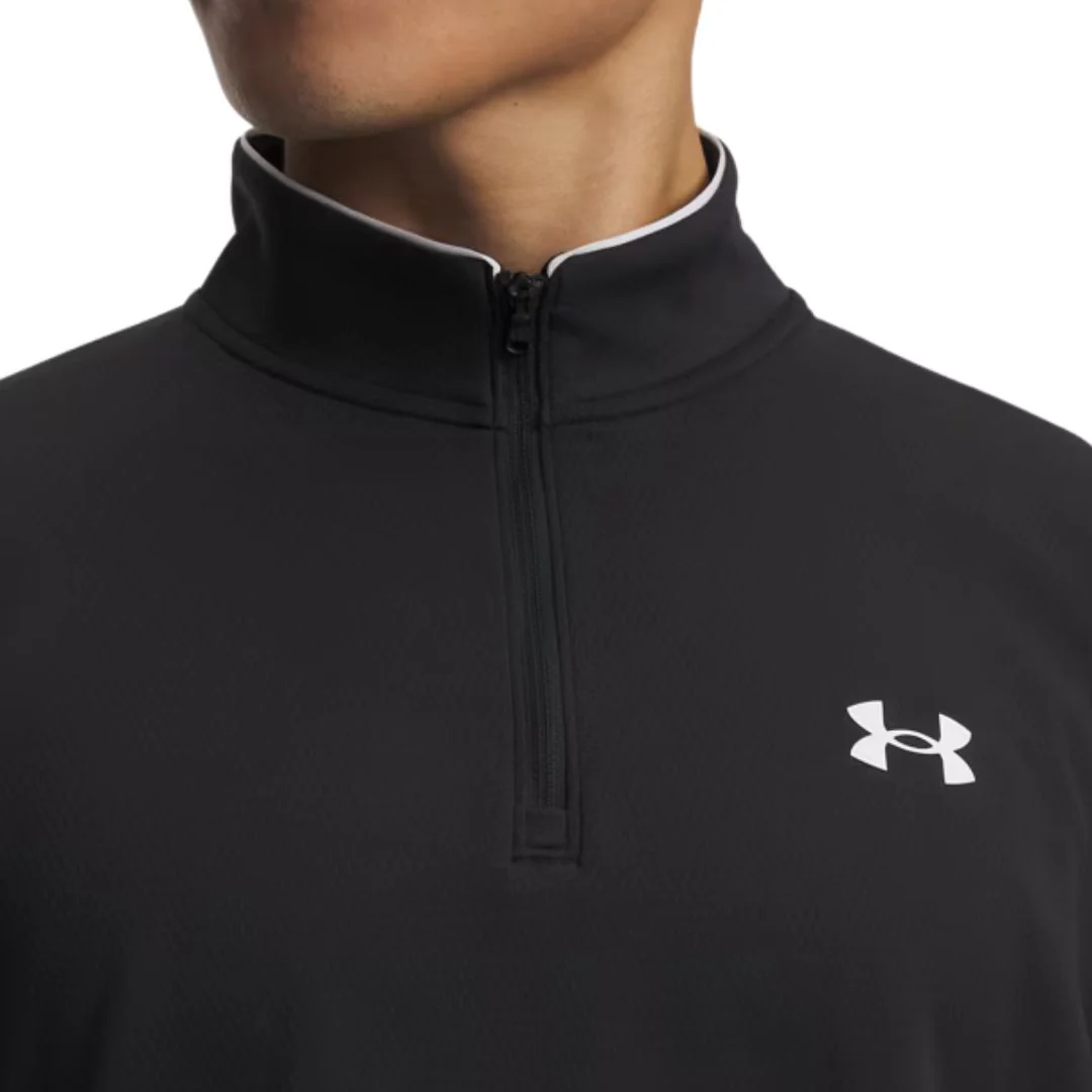 Under Armour Matchplay 1/4 Zip Pullover - Black - Image 3