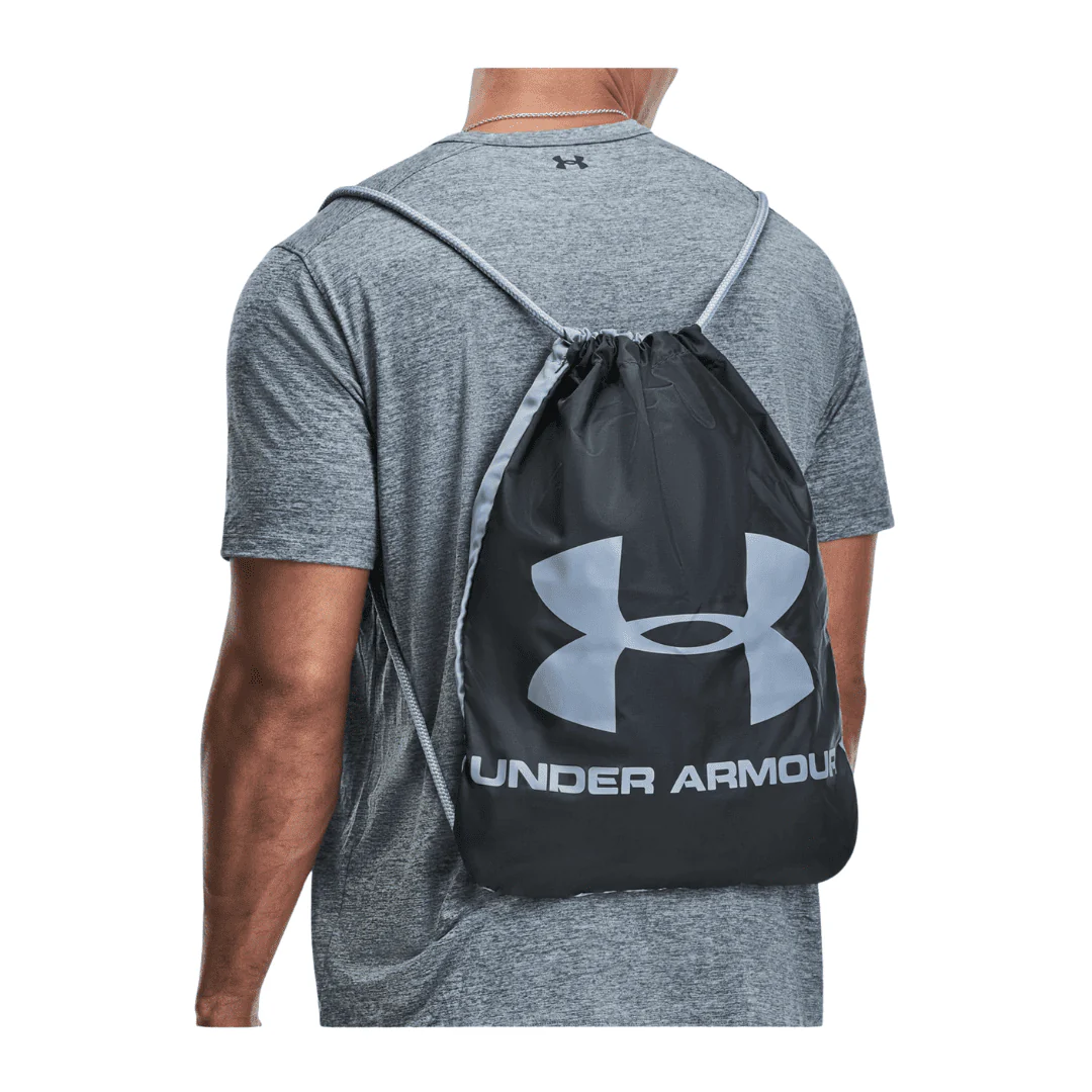 Under Armour Ozsee Sackpack (Black & Steel) - Image 2