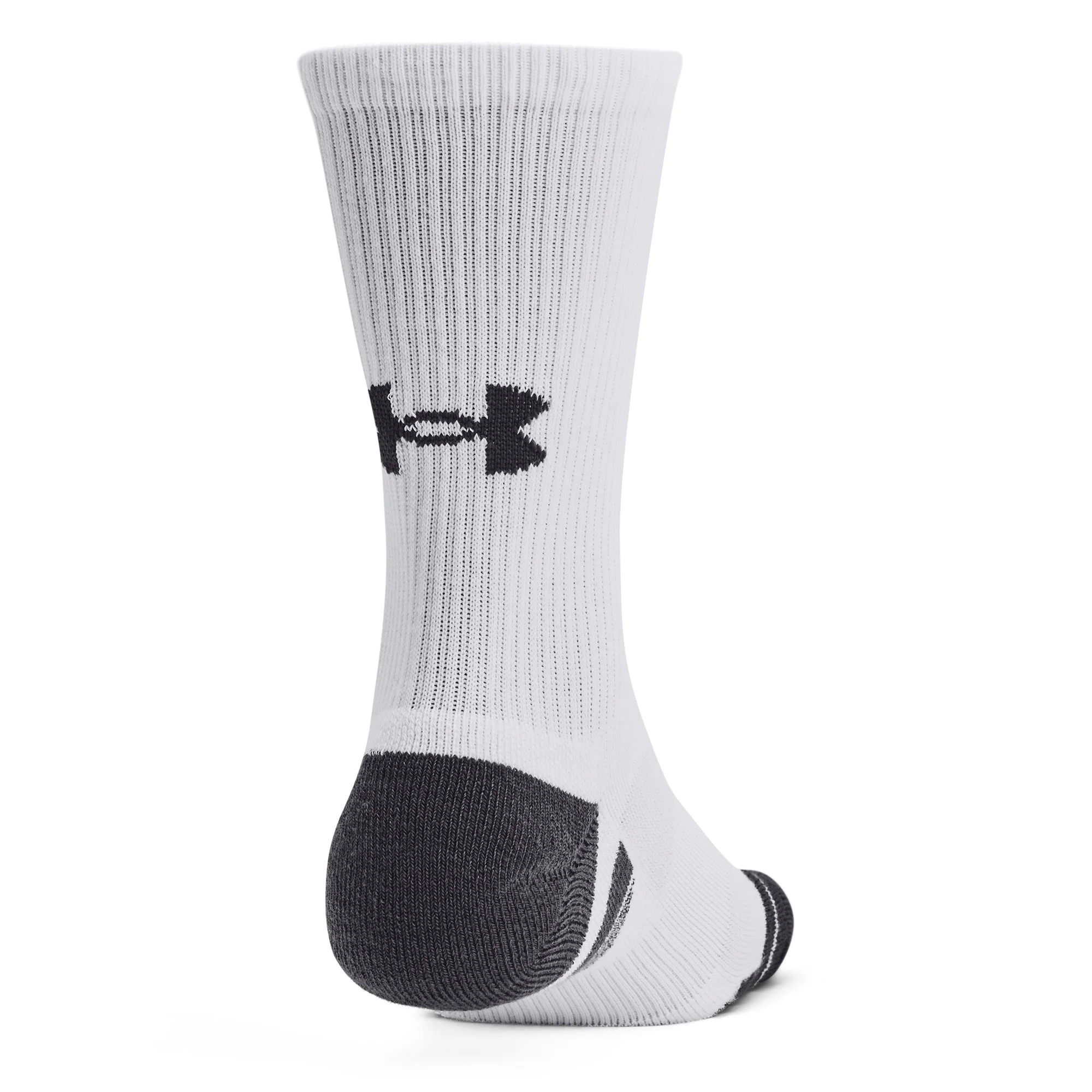 Under Armour Performance Tech Crew Socks 3-Pack - White - Size 7.5-12 - Image 4