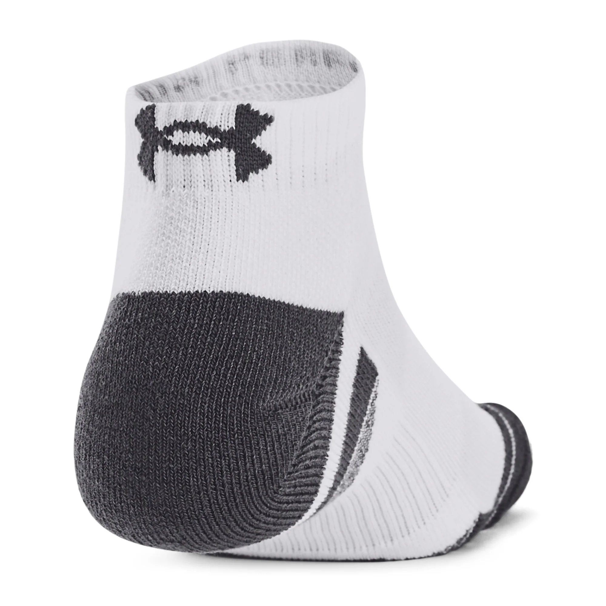 Under Armour Performance Tech Low Cut Socks 3-Pack - Grey, White & Black - Size 7.5-12 - Image 10