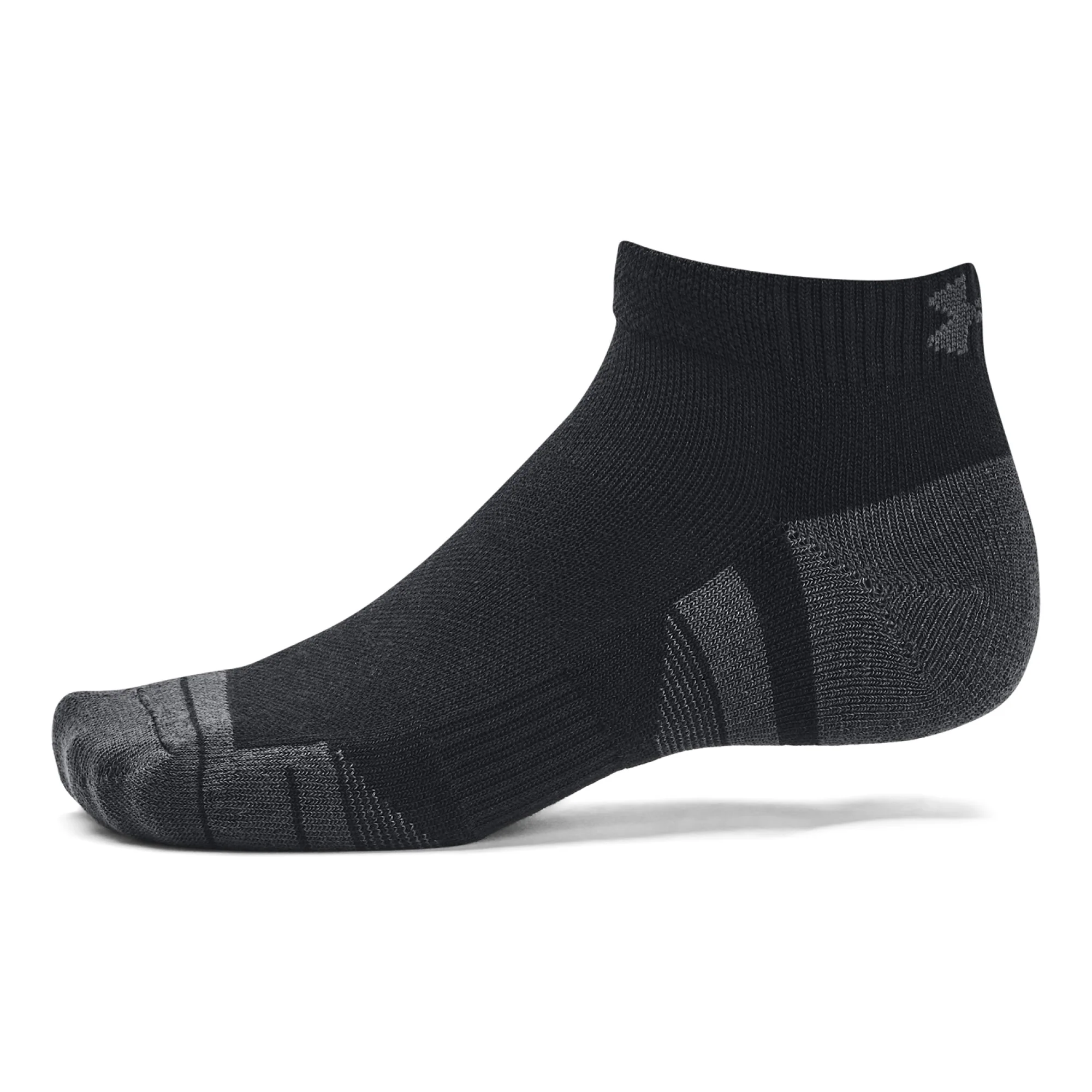 Under Armour Performance Tech Low Cut Socks 3-Pack - Grey, White & Black - Size 7.5-12 - Image 3