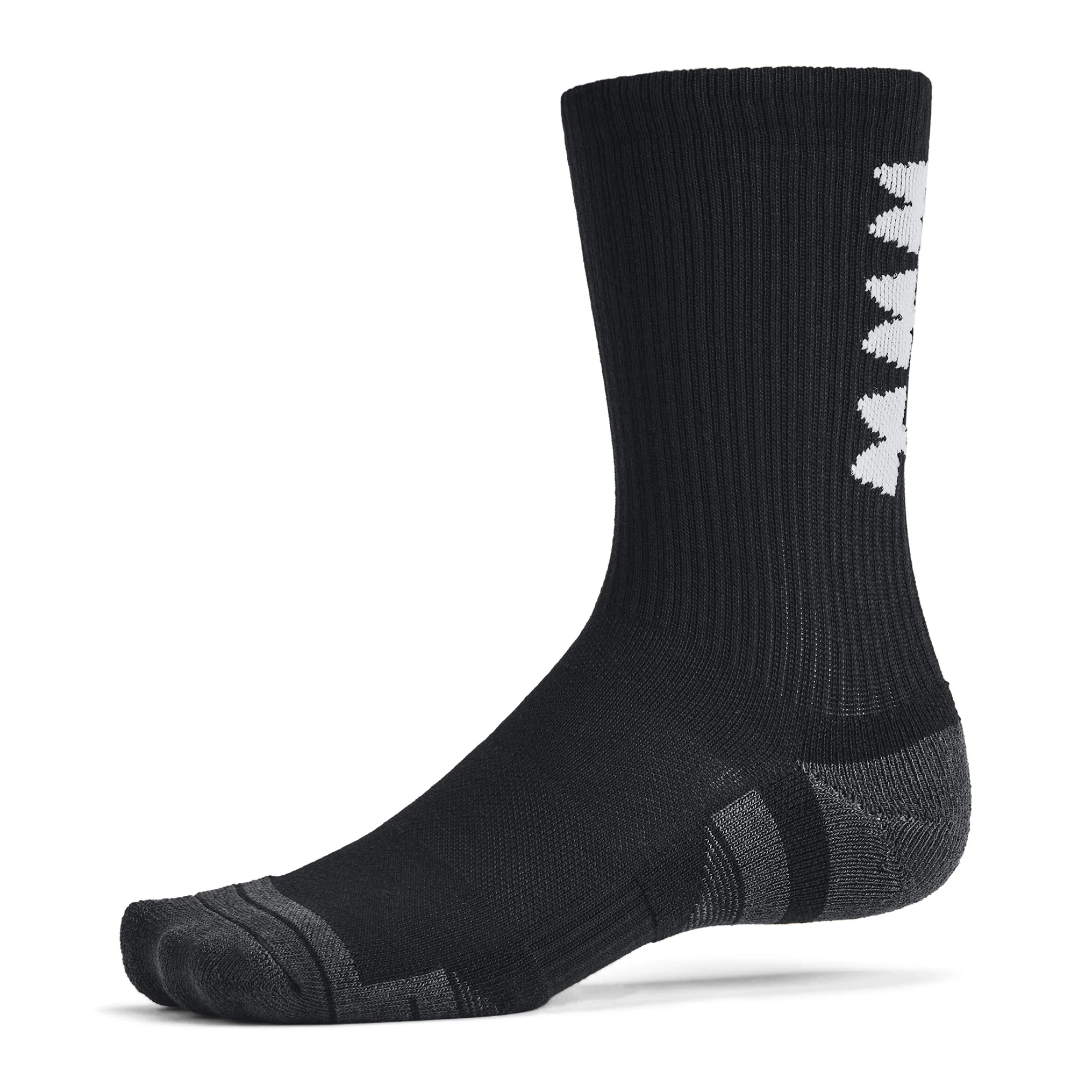 Under Armour Performance Tech Nov Crew Socks 3-Pack - Black - Size 7.5-12 - Image 5