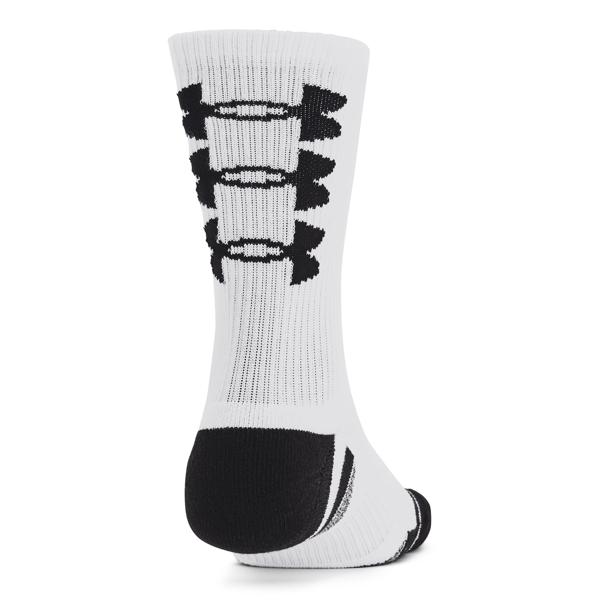 Under Armour Performance Tech Nov Crew Socks 3-Pack - White - Size 7.5-12 - Image 3