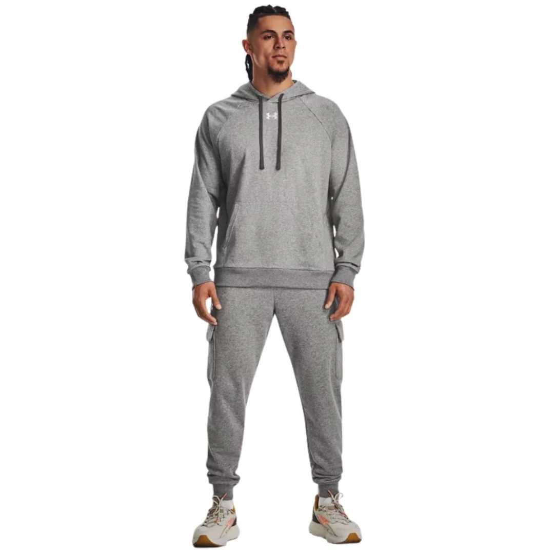 Under Armour Rival Fleece Hoodie - Light Grey - Image 5