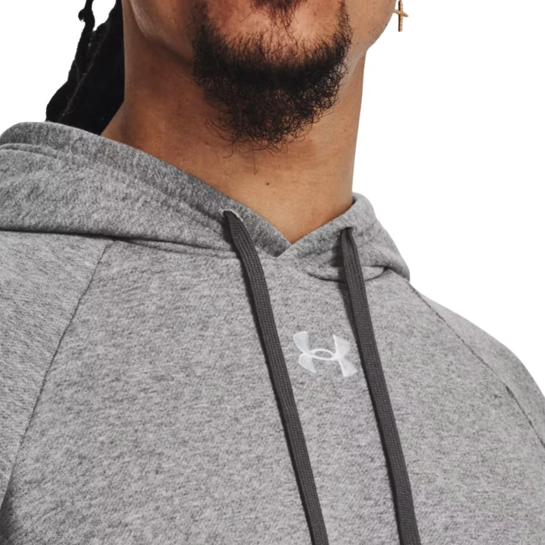Under Armour Rival Fleece Hoodie - Light Grey - Image 6