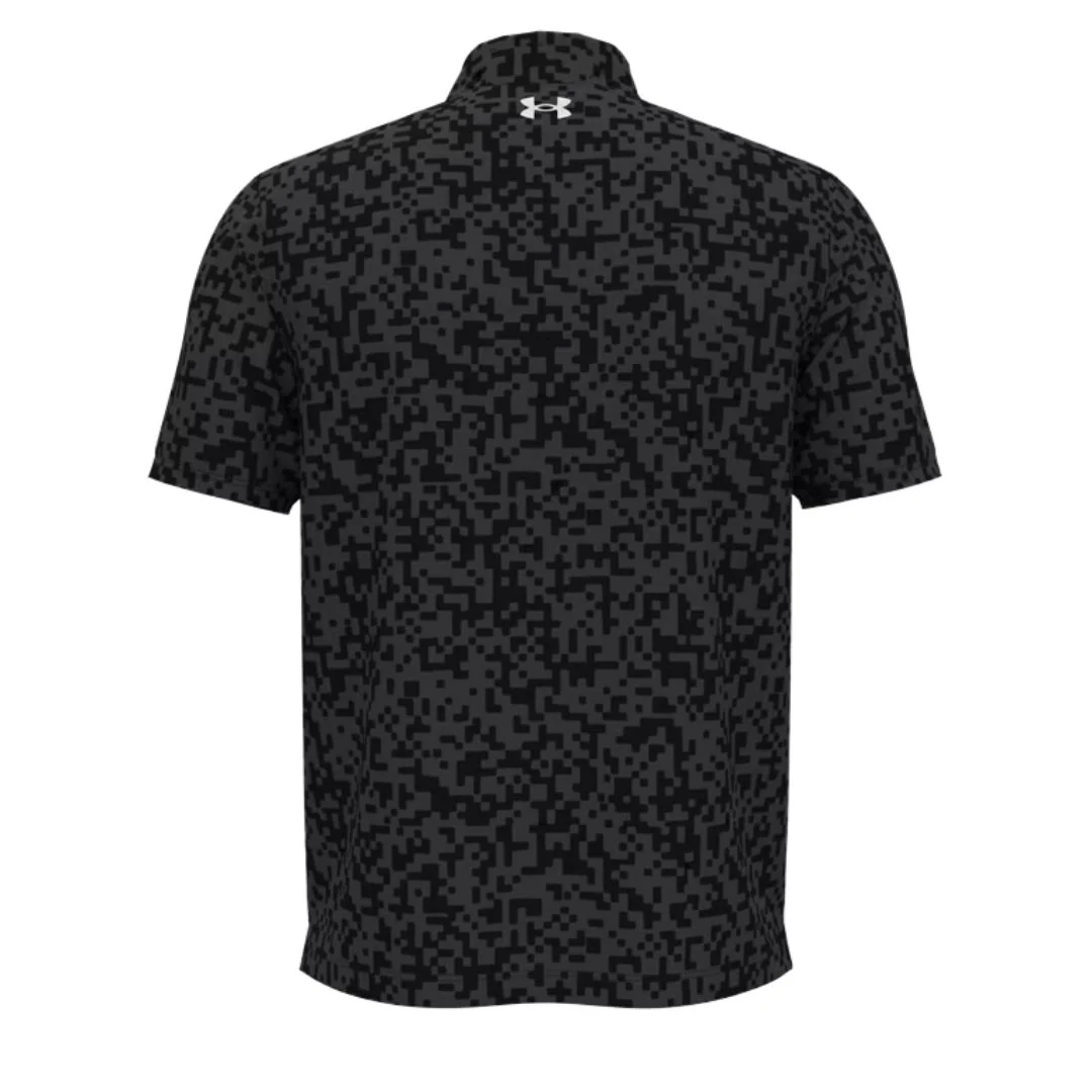 Under Armour Tee To Green Digital Camo Print Golf Polo Shirt - Image 3