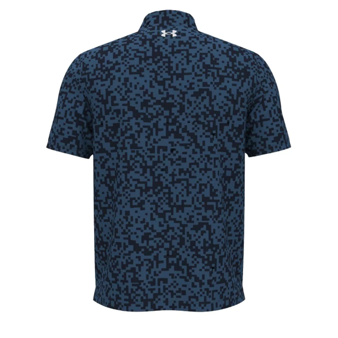 Under Armour Tee To Green Digital Camo Print Golf Polo Shirt - Image 4