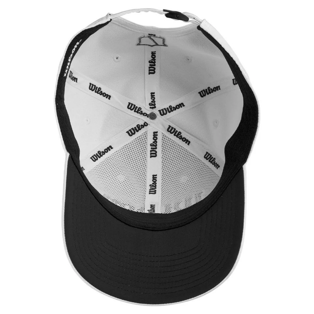 Wilson Staff Tour Golf Cap - White & Black - Image 3