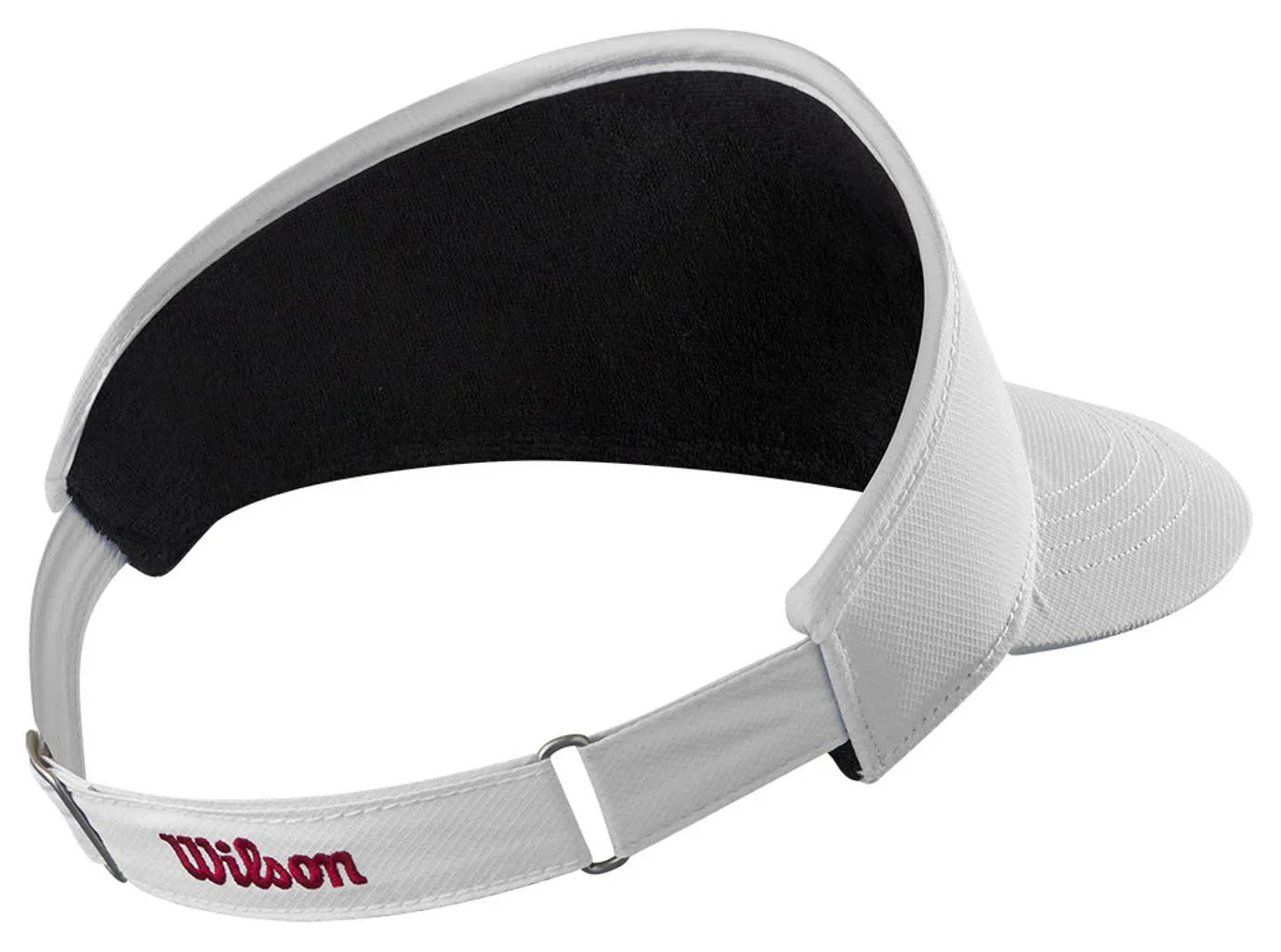 Wilson Tour Golf Visor - White & Red - Image 2